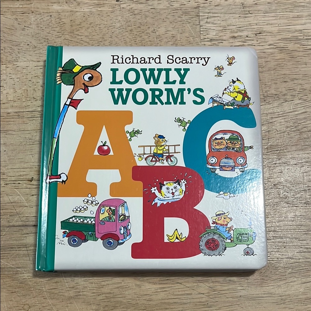Richard Scarry Lowly Worm's ABC Board Book